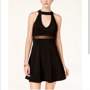 Mock Neck Black Dress - Juniors Size Medium